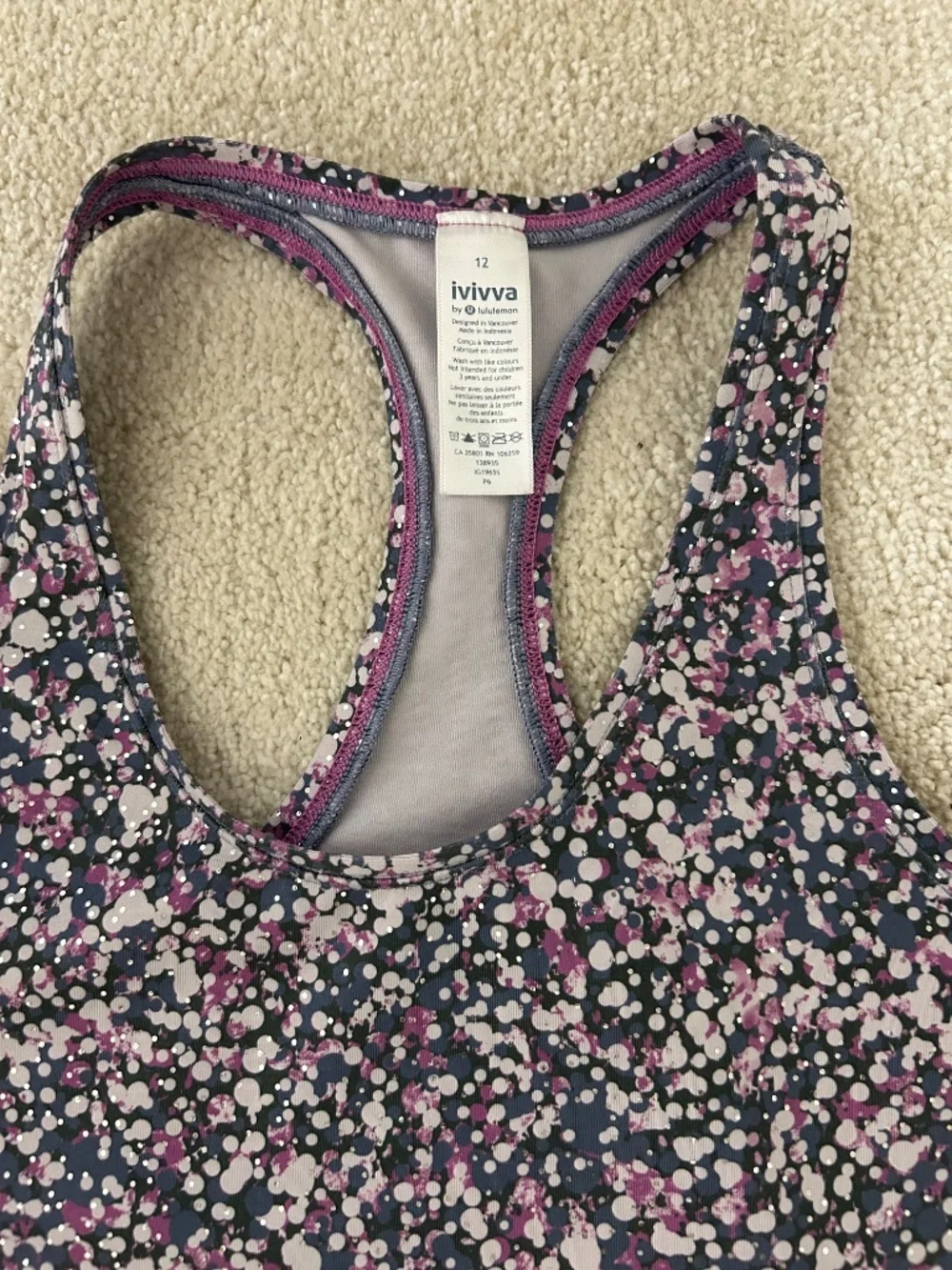 Ivivva by Lululemon tank size 12 with Super World by Aritzia XS shorts